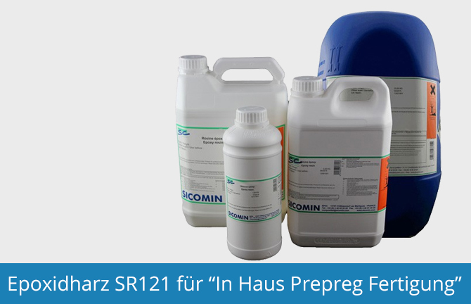In Haus Prepreg Fertigung mit Epoxidharz SR121