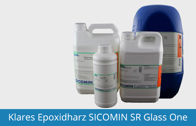 Klares Epoxidharz SICOMIN SR Glass One
