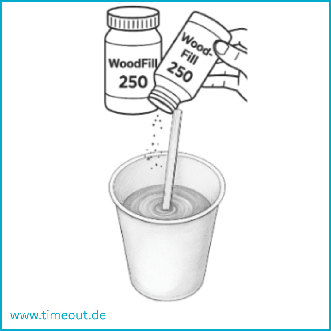 HOLZSPACHTELMASSE mischen HOLZSPACHTELMASSE mischen