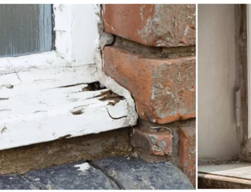 Fenster aus Holz mit Epoxidharz reparieren